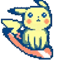 Pokemon Pickachu Surf Emoji