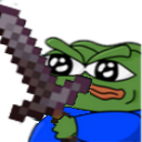 Minecraft Pepe Sword 2 Emoji